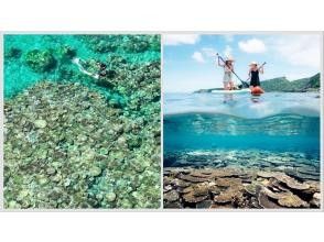 【沖縄・恩納村発】「絶景2ヶ所シュノーケリングクルーズ＋神秘的なブルーアイズや珊瑚群落へ」ドローン＆水中撮影無料★SUPや飛び込み台も無料♪