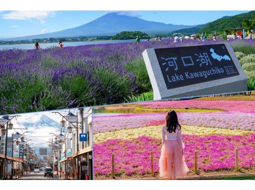 【山梨・河口湖】東京発で河口湖日帰りツアー（富士山地域、新倉山浅間公園、大石公園、LAWSON）の画像