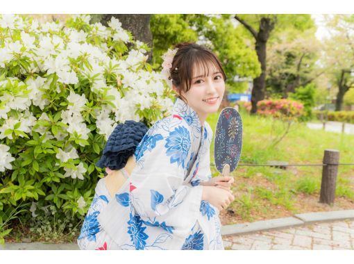 [Saitama Kawagoe store] Come to the store between 10:00 and 16:00! Yukata rental plan with hair styling that you can come at any time without a set timeの画像