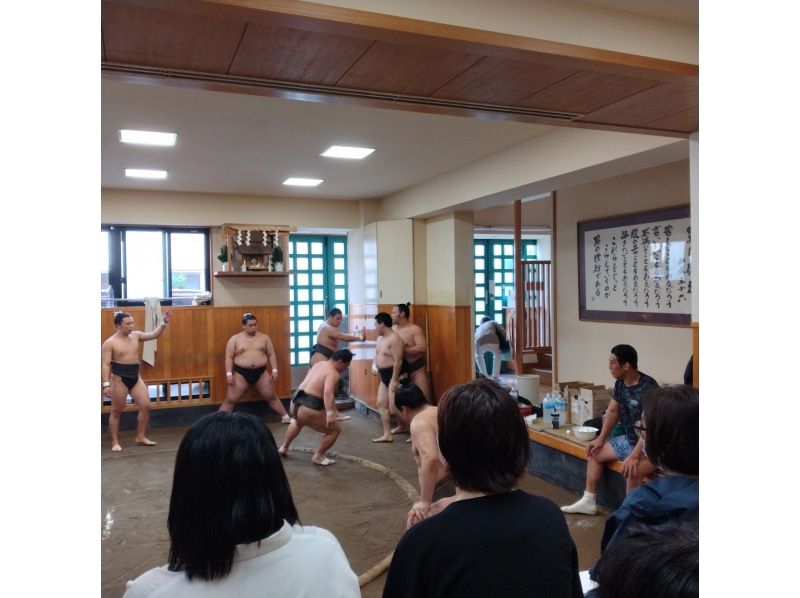 [Tokyo/Kiyosumi Shirakawa] A tour to see the morning practice at a sumo stable and experience Japan's beautiful culture and historyの紹介画像