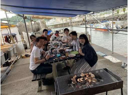 【静岡・熱海】海鮮食材付きバーベキュー　海鮮コースの画像