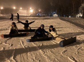 [Niseko Night Skiing] Enjoy even in the evening!! Night skiing private lessons! Make your snowboarding debut on a fantastic slope! Welcome to the most fun world of snow!