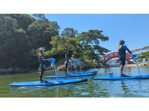 【浜松・浜名湖】ガイドツアー/ペダルSUP(サップ)で浜名湖へ！ガイドと一緒に無人島まで！？冒険に出よう♪カップル・女性◎の画像