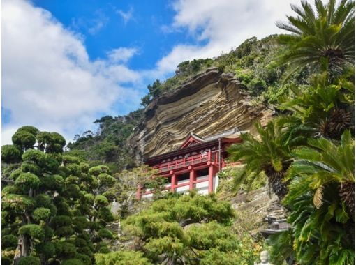 秋の房総半島で海鮮浜焼き食べ放題と絶景の崖観音バスツアー【029029‐856】の画像