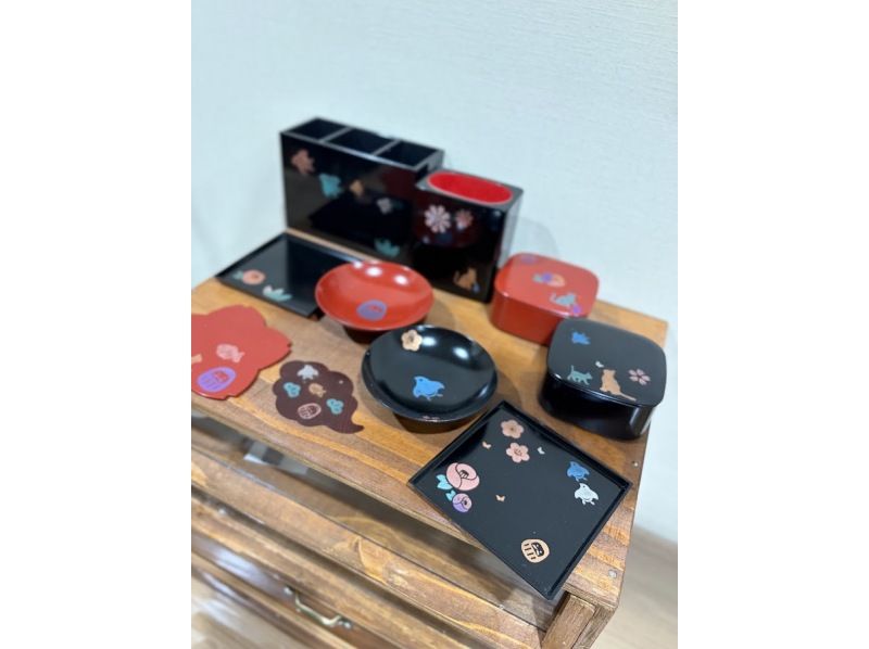 【石川・加賀】山中漆器　蒔絵体験　色とりどりの粉で漆スタンプ！