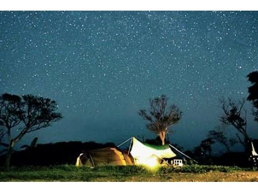 [จังหวัดโอกินาว่า (เกาะ Kouri)] Cafe & BBQ Starry Sky Camp ☆วิวทะเลอันงดงาม♪の画像