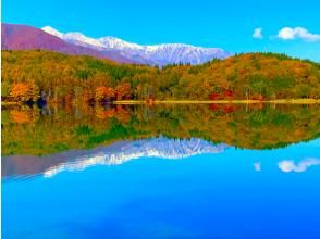 北アルプスの鏡　紅葉の青木湖SUPレンタル（１０月末～）