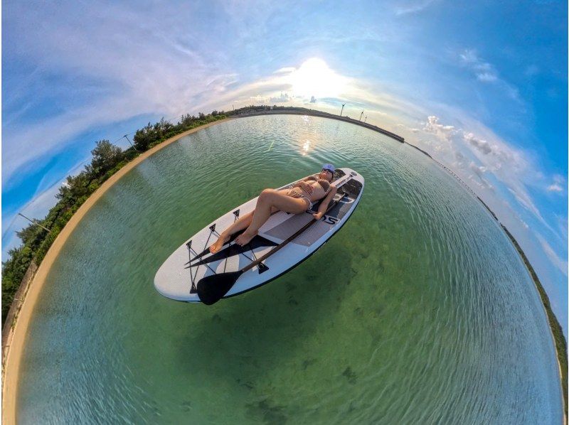 【沖縄・宮古島】宮古島の美しい海でSUP体験♪Insta360＆ドローン撮影可！当日予約OK◎の紹介画像