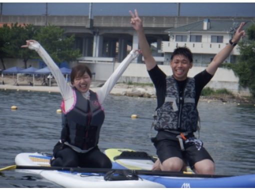 [Shiga / Omi-Maiko] For experienced people! Lake Biwa SUP rental & bring-your-own BBQ (1-day enjoyment course)の画像