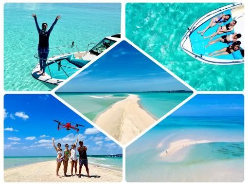 【宮古島／送迎可】ユニの浜　上陸クルーズ　上級ボートで優雅にワンランク上の旅(満足度◎)ドローンもハイスペック動画撮影、トイレ、お子様割り有の画像