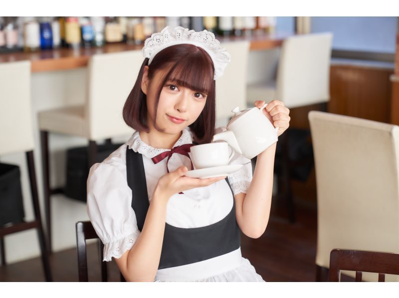 SALE! [Kanagawa, Yokohama, Maid Cafe] Cake set course recommended for first timers <6 minutes walk from Yokohama Station West Exit> Feel free to experience the maid cafe!の紹介画像