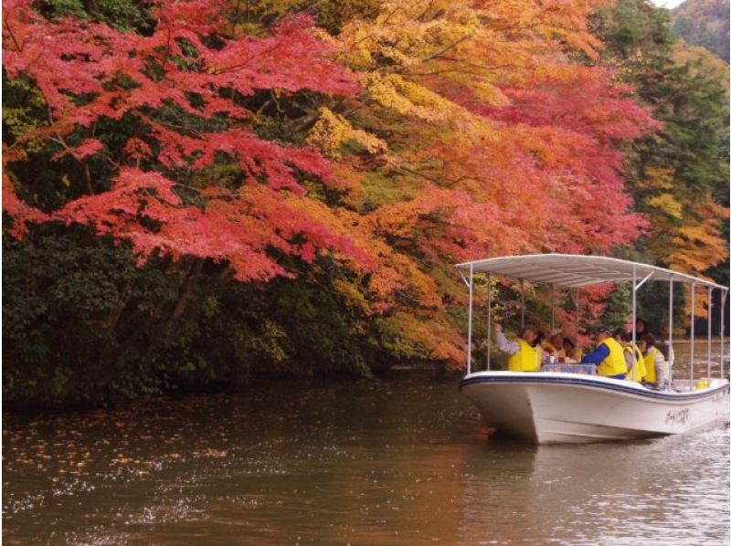 亀山湖紅葉狩りクルーズと鋸山散策バスツアー～海の見えるレストランにて海鮮丼のお食事付～【029029-823】の紹介画像