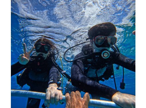 【沖縄北部・瀬底島・水納島・ゴリラチョップ】初心者OK！ボートで行く体験ダイビング！送迎も可能！の画像