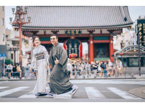 [Tokyo, Asakusa] Kimono/Yukata Rental + Photoshoot Set Plan (Studio Photoshoot Only)