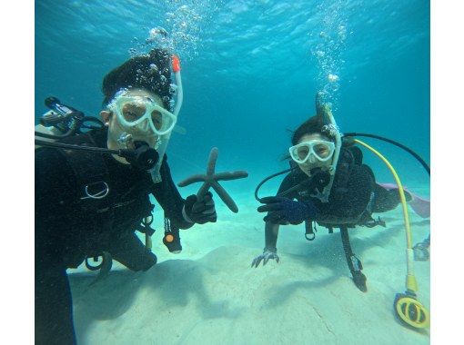 SALE! [Limited to 2 people, 1.5 hour course!] Experience diving on a safe small boat for beginners (GoPro photo service included, also recommended for women)の画像