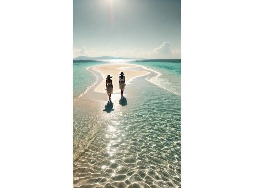 [Miyakojima] [Phantom Island Uni Beach] [OK on the day] Go by SUP and boat! Landing tour [Free drone photography]の画像