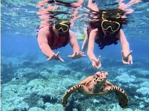 [Okinawa, Sesoko Island] Free 4K camera (GoPro) photo shoot♪ Held in the ocean where sea turtles live! Snorkeling on a banana boat only available in winter