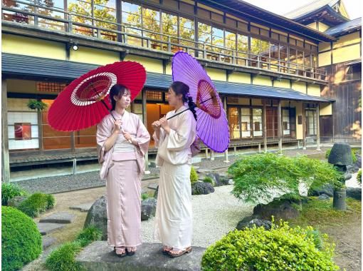 [Noshiro City, Akita] Kimono rental, dressing and hair styling at the nationally registered tangible cultural property "Kyu-ryotei Kaneyū"の画像