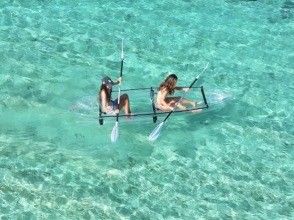 [Okinawa main island, northern part / Nakijin Village] The only tour that can be enjoyed from 1 year old! Clear Kayak 60 minute course (drone photography also available)