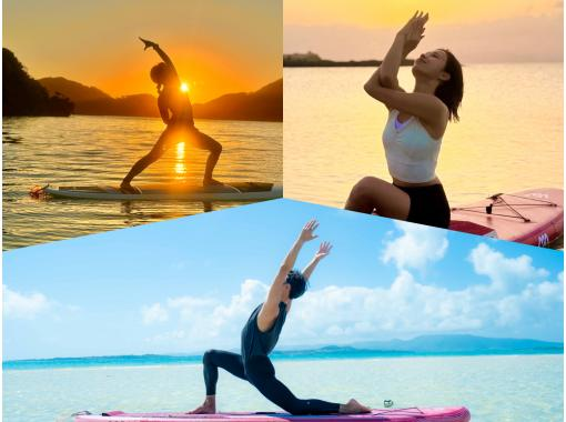 Featured in ANA magazine [New ocean activity!?] The ultimate relaxation awaits with SUP yoga ☆ Beginners welcome ☆ A blissful time floating in the Ishigaki blue ocean! A special moment ♪の画像