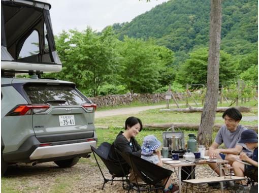 [2 days, 1 night] Toyota RAV4 rental car plan with roof tentの画像