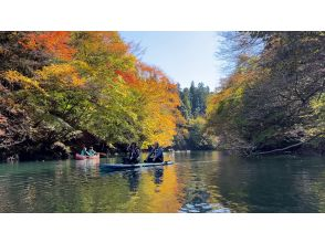 ブルーストロール 秋限定！家族で楽しめる！四万湖をタンデムSUPで紅葉クルージングツアー