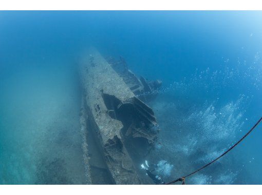 【沖縄・沈船エモンズ】器材&GoPro付き 沈船エモンズ 歴史の一端を垣間見るの画像