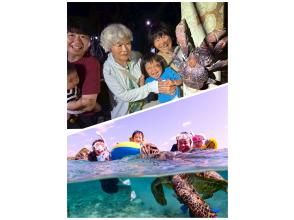 [Miyakojima/same-day reservations OK!!] [Great value for families!] Sea turtle snorkeling & stargazing/tropical jungle night tour