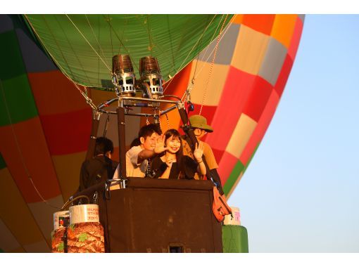 [Tochigi, Watarase] ◇Private◇Special hot air balloon flight experience for just the two of youの画像