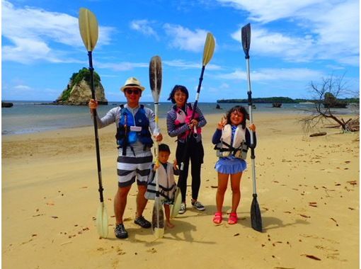 [冲绳/西表岛]适合初学者！浦内川红树林皮划艇之旅+巴拉苏岛浮潜之旅の画像