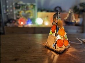 [Hyogo/Kobe] Make a stained-glass lampshade using seashells and marine glass! You can make one piece with two people (you can also participate alone!)