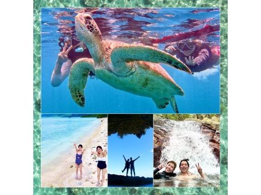 日本百景『川平湾』ドローン撮影‼️＆『青の洞窟』遭遇率95%ウミガメシュノーケル＆『回復の滝』ゴープロ付！シャワー完備！少人数制！当日OK！の画像