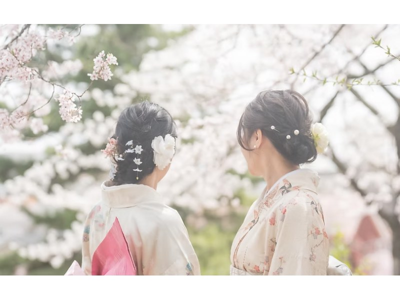 [Miyagi, Shibata] Shibata Hitome Senbonzakura! Walk along the spectacular cherry blossom road in a kimono! Rental kimono plan and optional professional photographer photoshoot availableの紹介画像