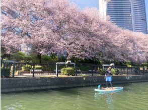 【大阪・桜ノ宮】〈期間限定開催〉水上から眺める桜お花見SUPツアー！完全オーダーメイドのSUP体験（動画・写真データプレゼント）