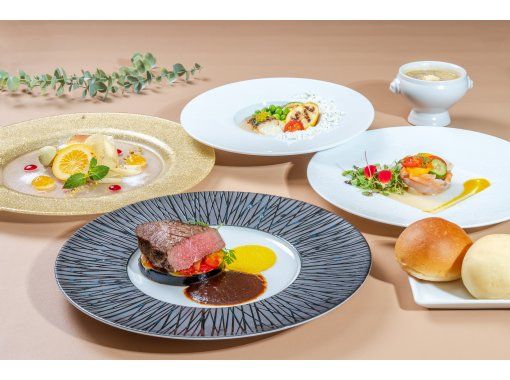 【兵庫・神戸】19:15出航ナイトクルーズ「アルテミス洋上に灯る月光をイメージ」牛フィレ肉ソテー等フレンチコース全5品の画像