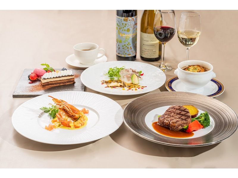 【兵庫・神戸】19:15発ナイトクルーズ「フレンチ(ヴィーナス)コース」季節のお野菜・鮮魚・お肉などフルコース！ の紹介画像