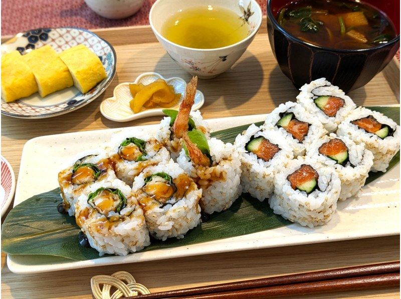 [Aichi/Nagoya] Nagoya deli shrimp tempura/fried shrimp sushi cooking class Beginners welcome!の紹介画像