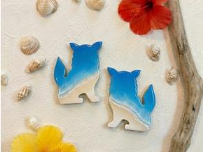 【宮古島・当日予約OK】空港5分！雨の日OK｜送料無料！守り神『シーサー(小)』を海色に彩る本格レジンアート体験！　※ペアでなく、1体です