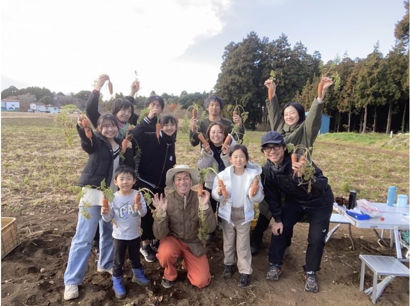 [Chiba, Chiba City] An agricultural experience event that includes farming, harvesting, rice planting, and rice harvesting! Agricultural experience that is soothing in nature & cooking rice in a rice cooker with a hagama and firewoodの紹介画像