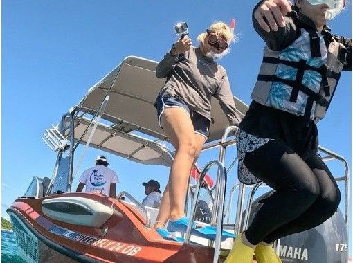 【沖縄・伊平屋島/半日】クルーズボート（貸切り☆3時間プラン）シュノーケル＆スキンダイビングなど遊び方自由！《送迎無料》グループ旅行に最適☆の画像