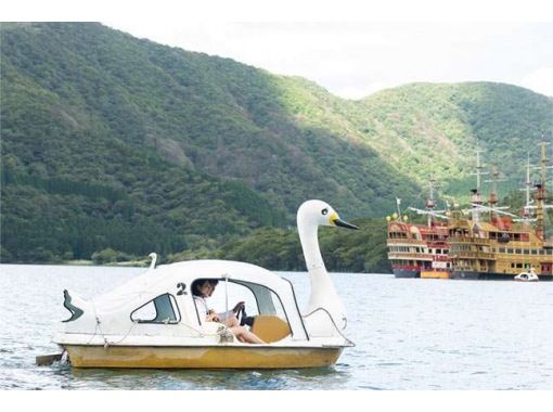 Kanagawa/Hakone] Rent a 3-person swan boat! Take a tour of Lake