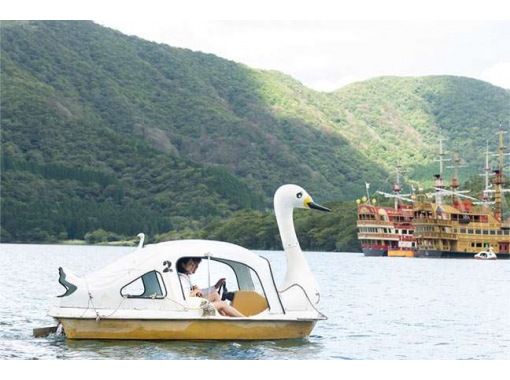 【神奈川・箱根】3人乗りスワンボートレンタル！芦ノ湖を遊覧しよう！の画像