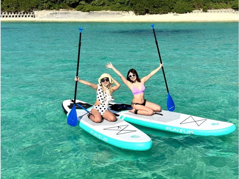 [Miyakojima / Spectacular SUP with transportation] {I really want to keep it a secret} Experience SUP in the crystal clear Miyako blue waters!! ★Free photo data★Plan detailsの紹介画像