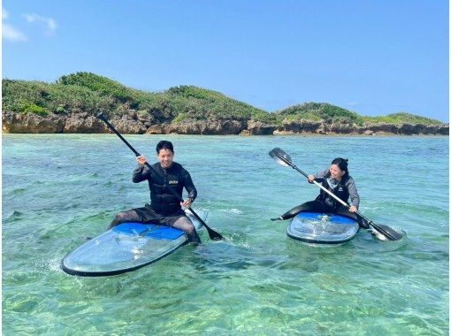 [Itoman/Naha] Have fun in the deserted sea with thrilling activities including clear sup, wakeboarding, and banana boats! 10 types of marine activities available for 60 minutes!の画像