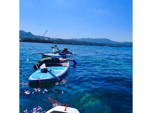 【今帰仁村、古宇利島、美ら海水族館、ジャングリア周辺開催】１組貸切り♪ SUP &シュノーケリング♪ 思い出の写真は無料プレゼント♪の画像