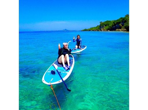 【今帰仁村、古宇利島、美ら海水族館、ジャングリア周辺開催】１組貸切り♪ SUP &シュノーケリング♪ 思い出の写真は無料プレゼント♪の画像