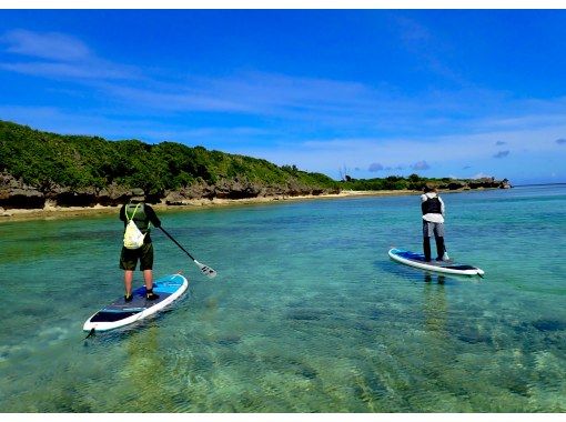 【今帰仁村、古宇利島、美ら海水族館、ジャングリア周辺開催】1組貸切り♪ ちょこっとSUP体験♪ 思い出の写真は無料プレゼント♪の画像