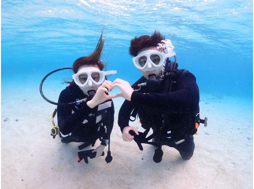 【沖縄・宮古島・ダイビング】【VIP】【温水シャワー付き！】初めての方大歓迎！完全貸切ビーチ体験ダイビング（水中写真付き）の画像