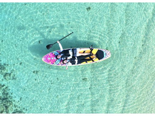 【石垣島/貸切SUP】川平湾より静かな秘境ビーチでSUP＆ドローン撮影！2歳〜OK！送迎あり/家族に人気！の画像