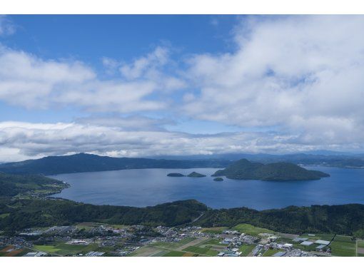 [Hokkaido, Lake Toya] Enjoy the magnificent nature of Lake Toya from the sky! A spectacular view course (12 minutes)の画像